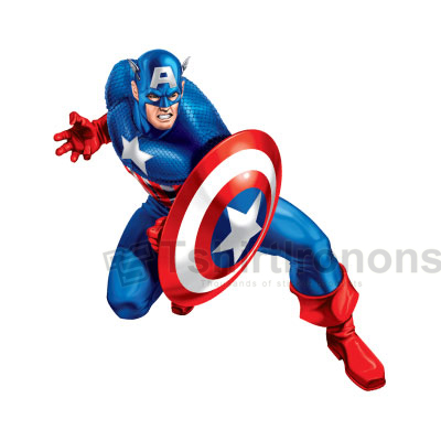 Captain America T-shirts Iron On Transfers N4472 - Click Image to Close